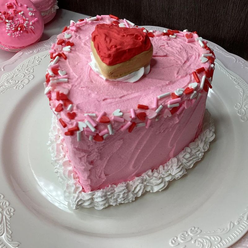 Valentine Heart Shaped Cake