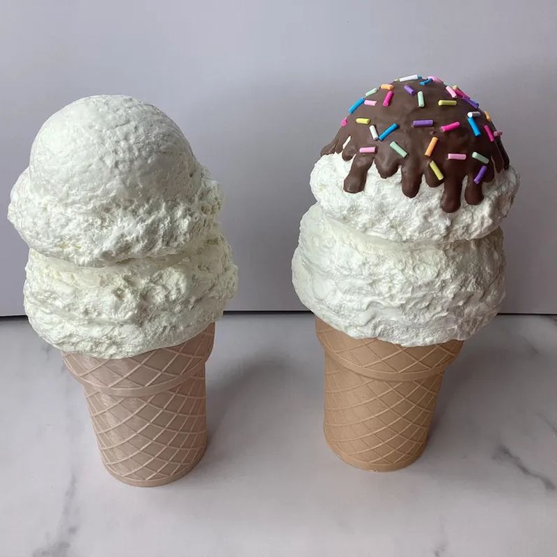 Ice Cream Cone Vanilla Strawberry Chocolate