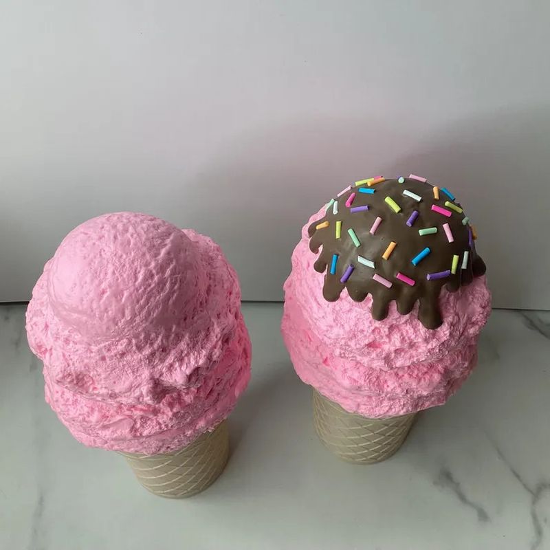 Ice Cream Cone Vanilla Strawberry Chocolate