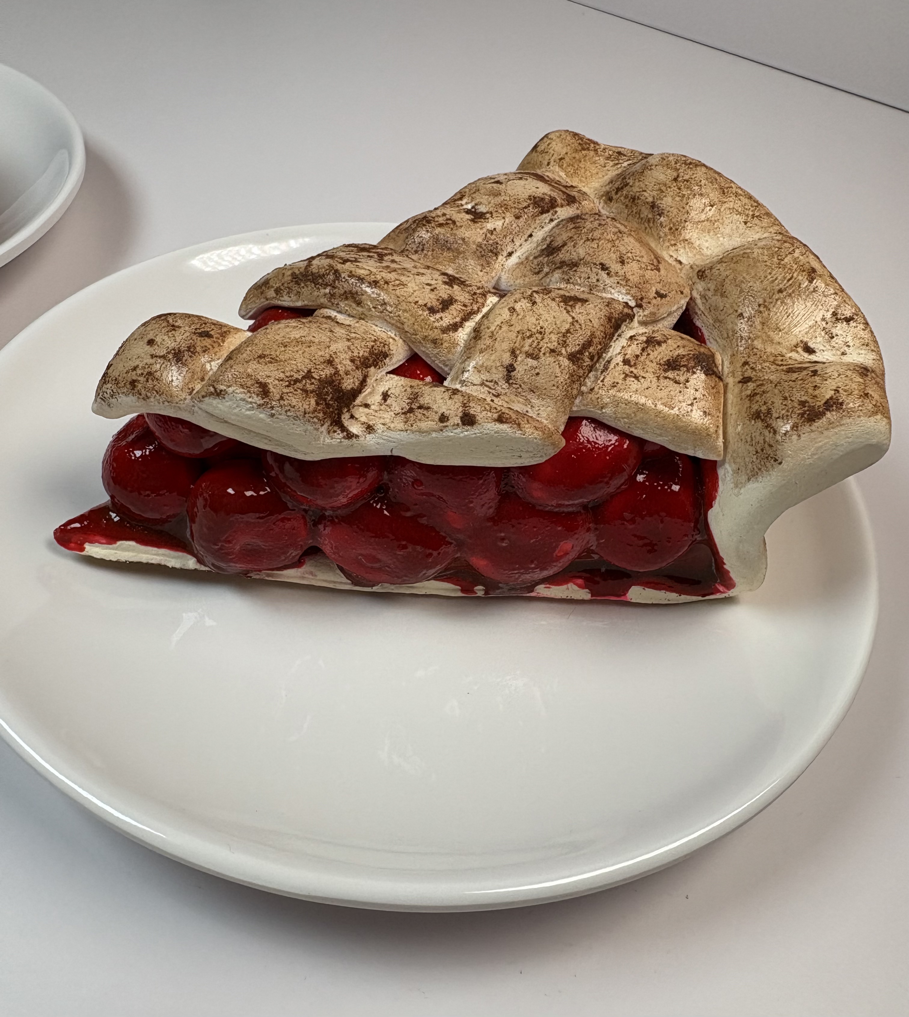 Cherry Pie Slice on plate